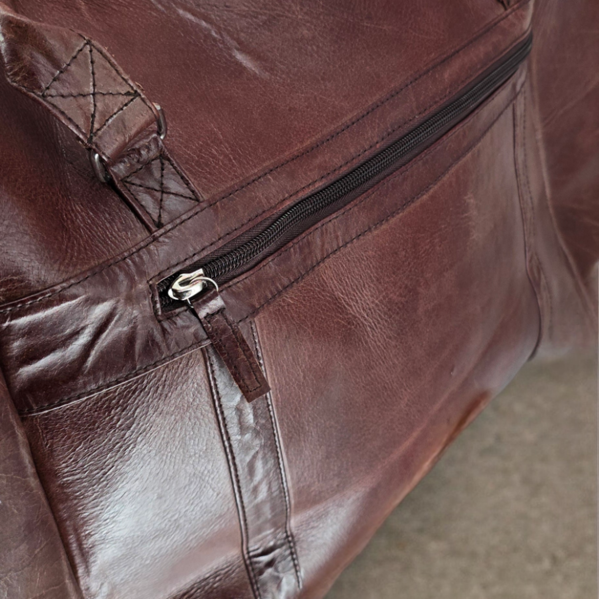 Northern Soul Keep The Faith Leather Hold-All