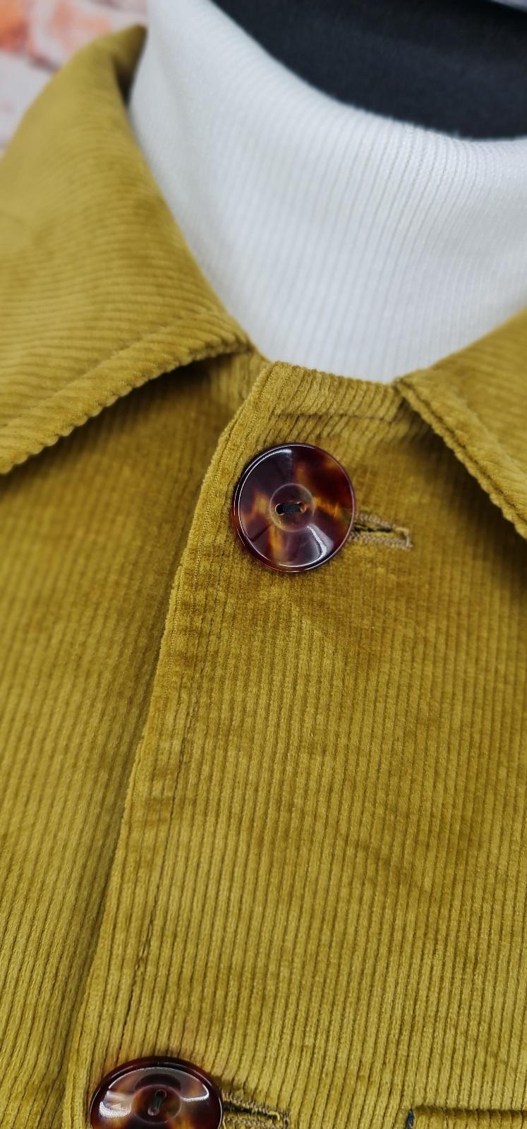 Oran - Lime Two Tone Corduroy Trucker Jacket