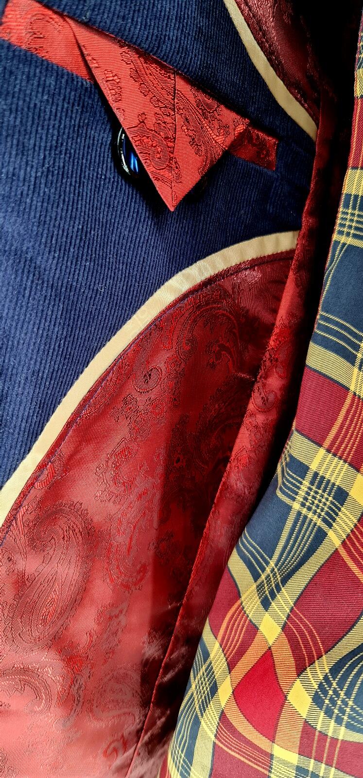 Dylan- Navy Corduroy Trucker Jacket