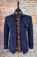 Dylan- Navy Corduroy Trucker Jacket