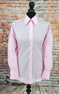 Sophie - Ladies Peony Pink Cotton Shirt