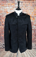 "Indy"  Black Paisley Velvet Jacket