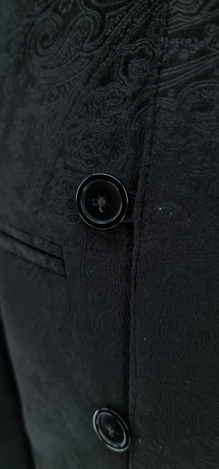 "Indy"  Black Paisley Velvet Jacket