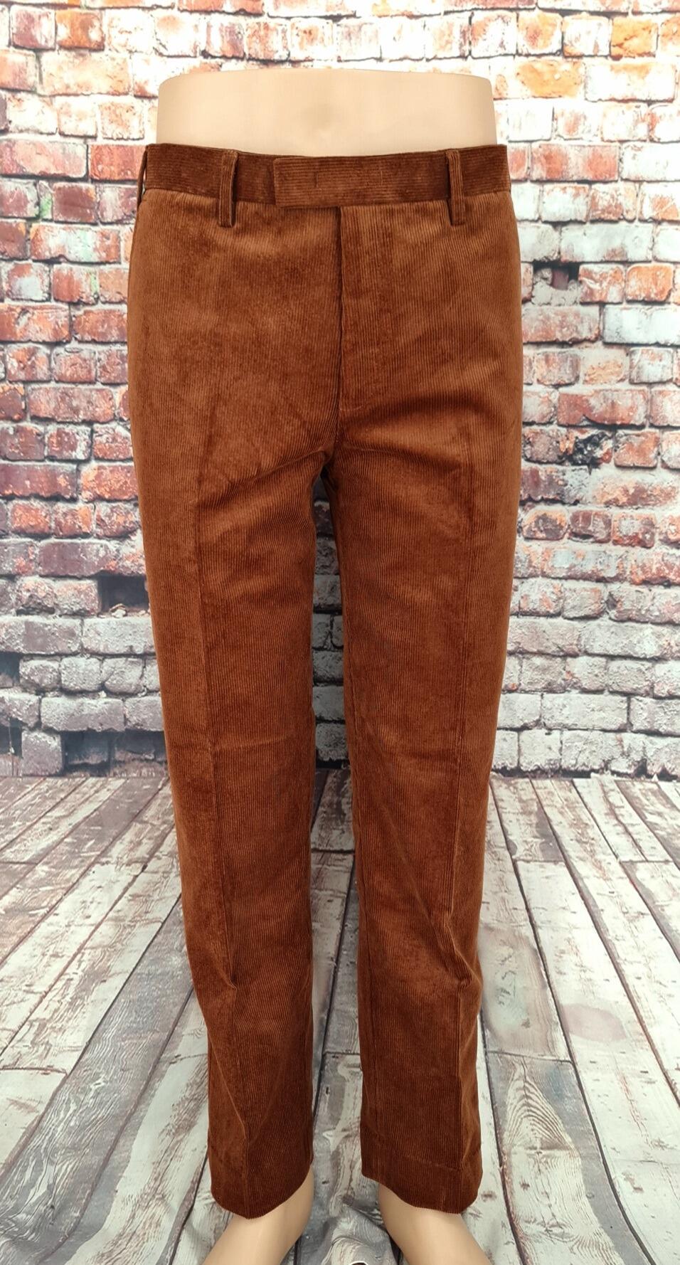 Hopkirk - Tobacco Sixties Inspired Corduroy Suit
