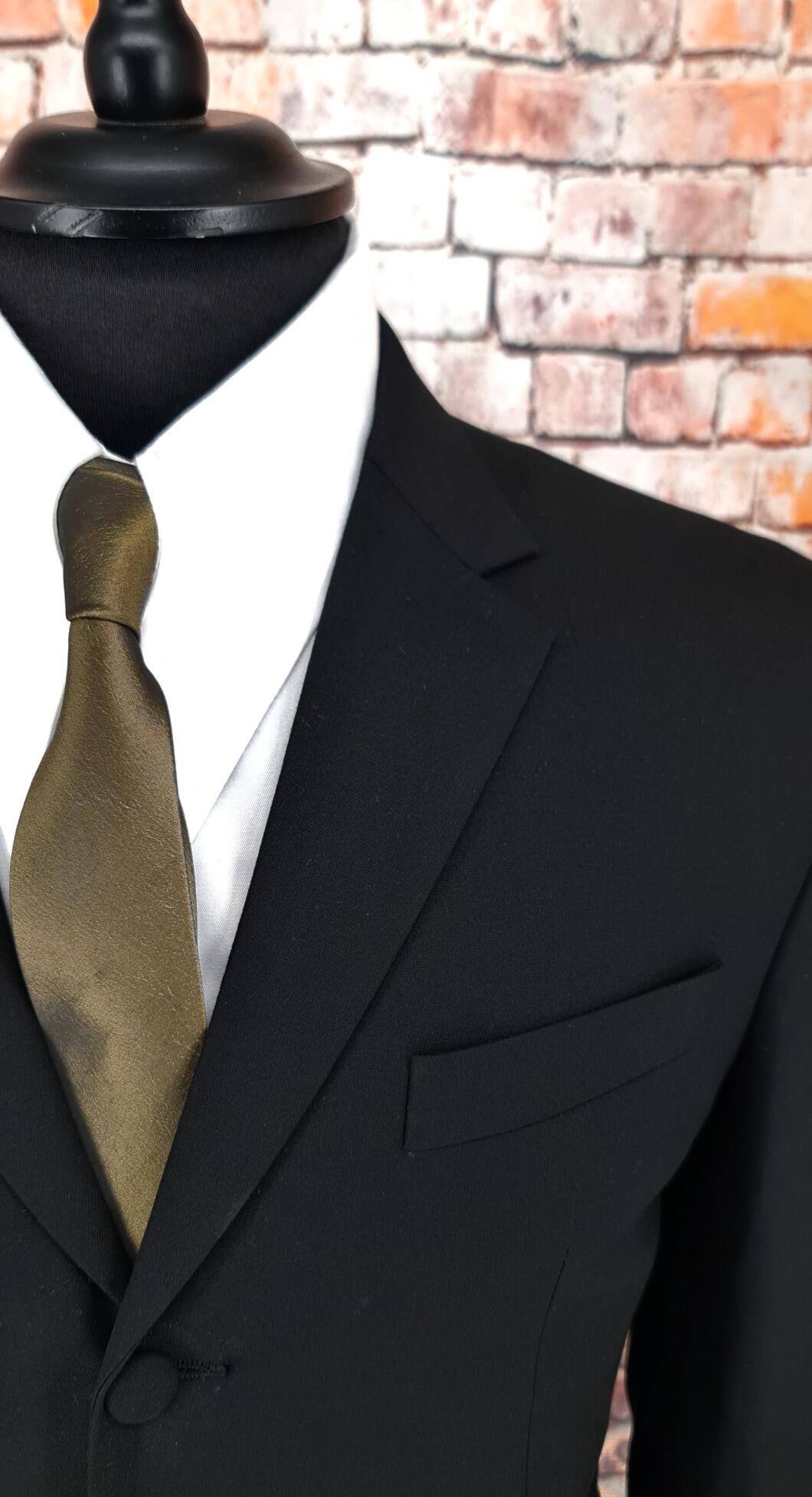Marcus - Classic Black Three Button Suit
