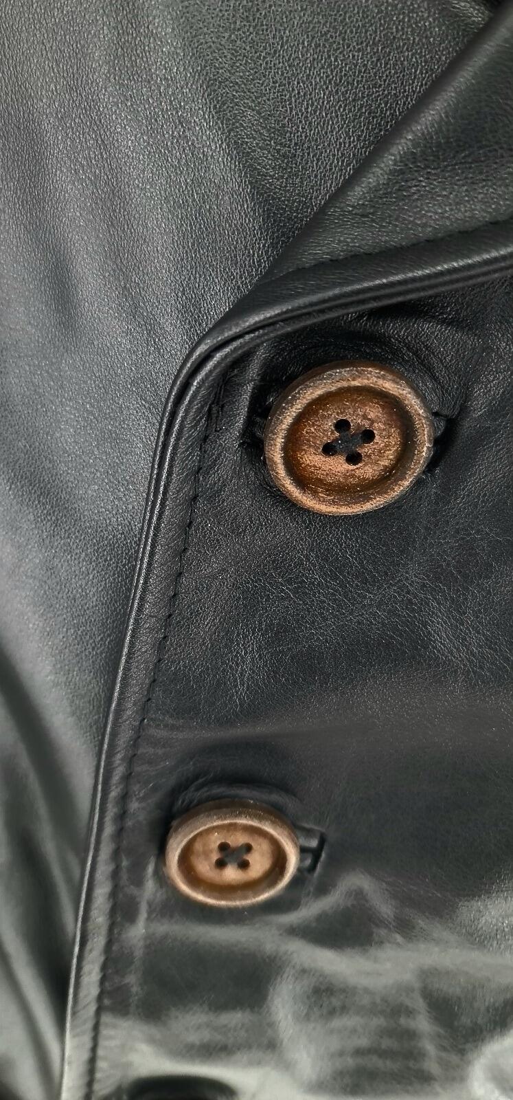 Dan -  Late 60s Inspired Black Leather Jacket