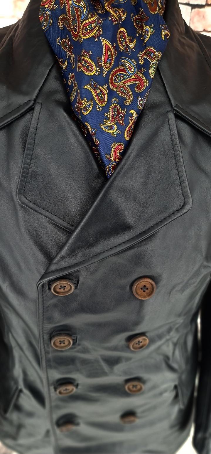 Dan -  Late 60s Inspired Black Leather Jacket