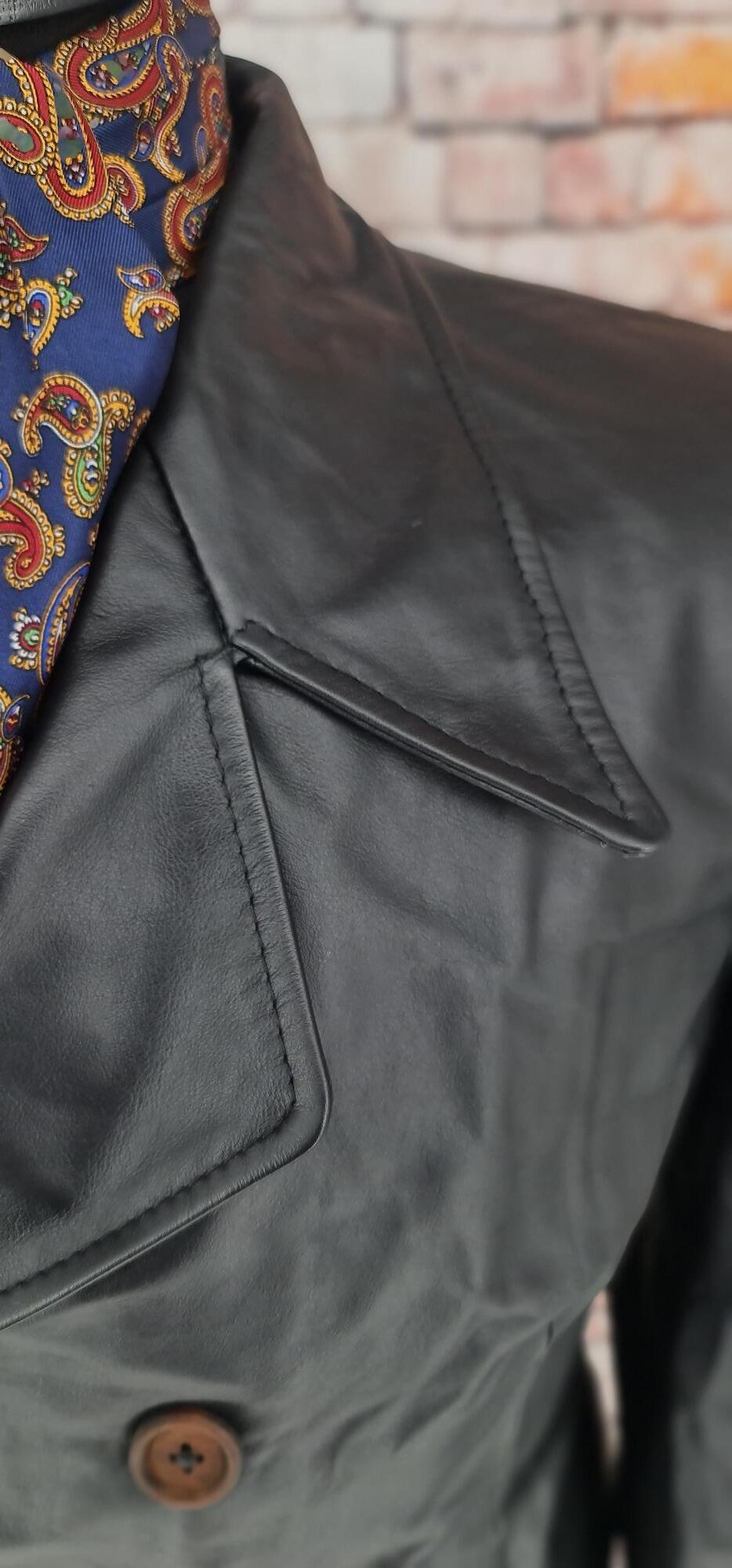 Dan -  Late 60s Inspired Black Leather Jacket