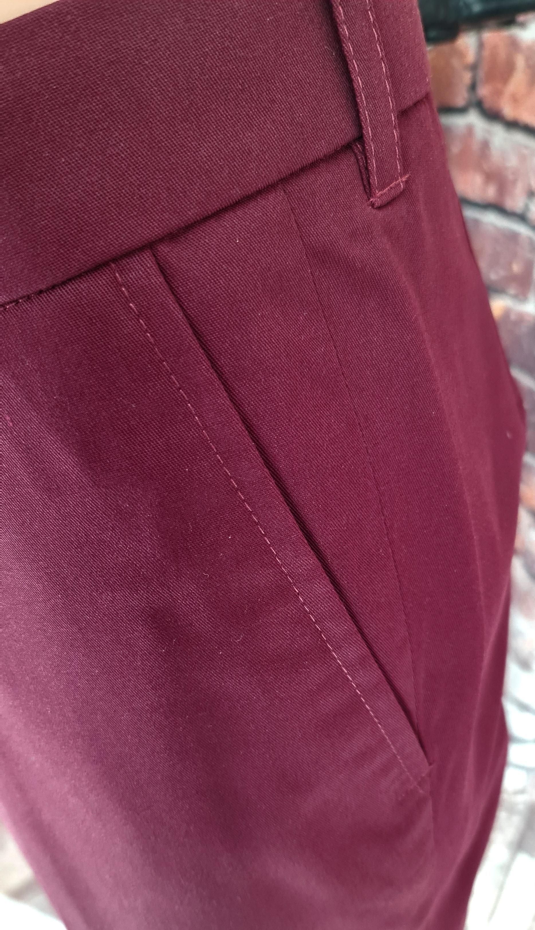 Harry Palmer Burgundy Sta Press Trouser By Modclothin