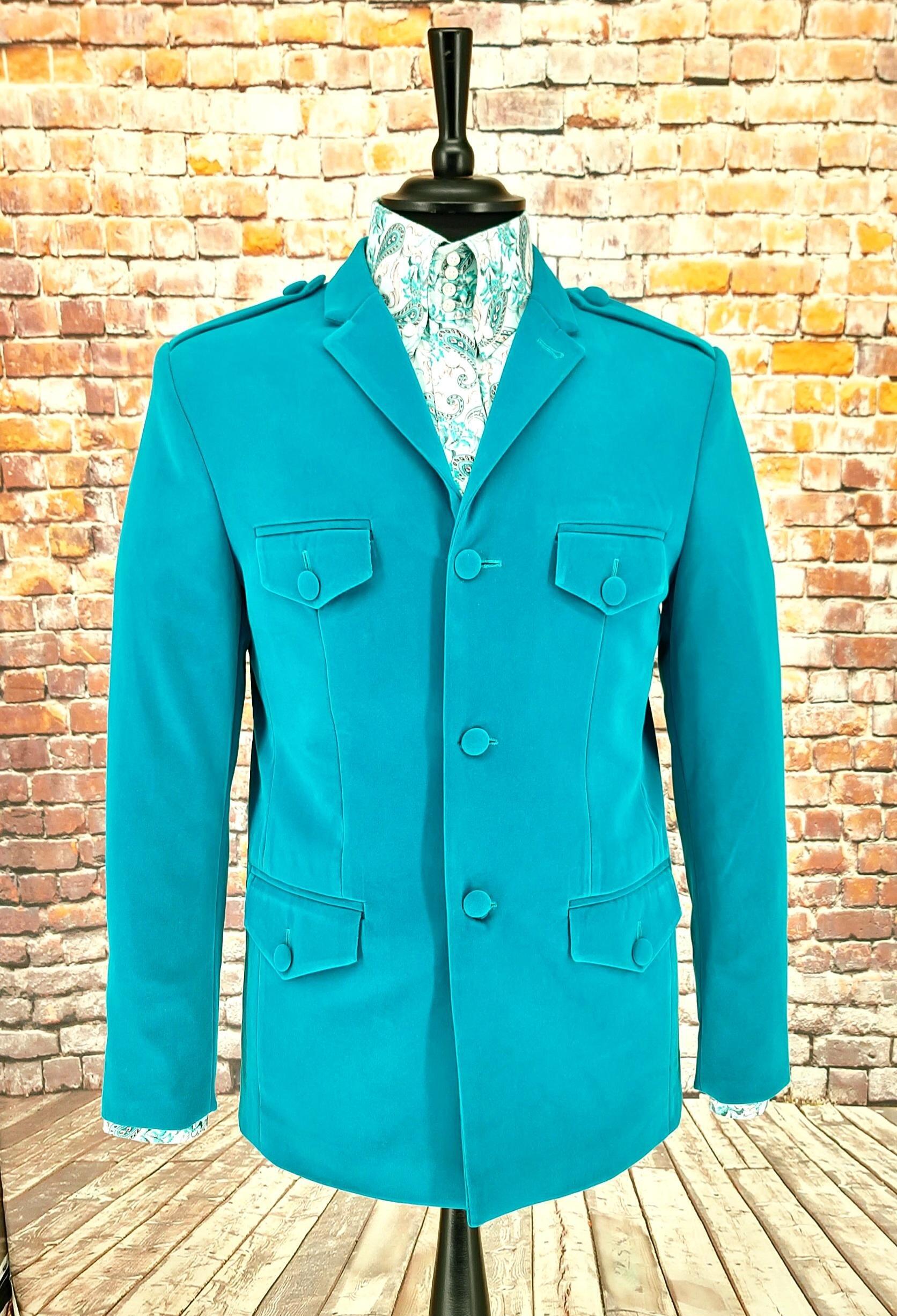 Atticus- Jade Velvet Safari Jacket