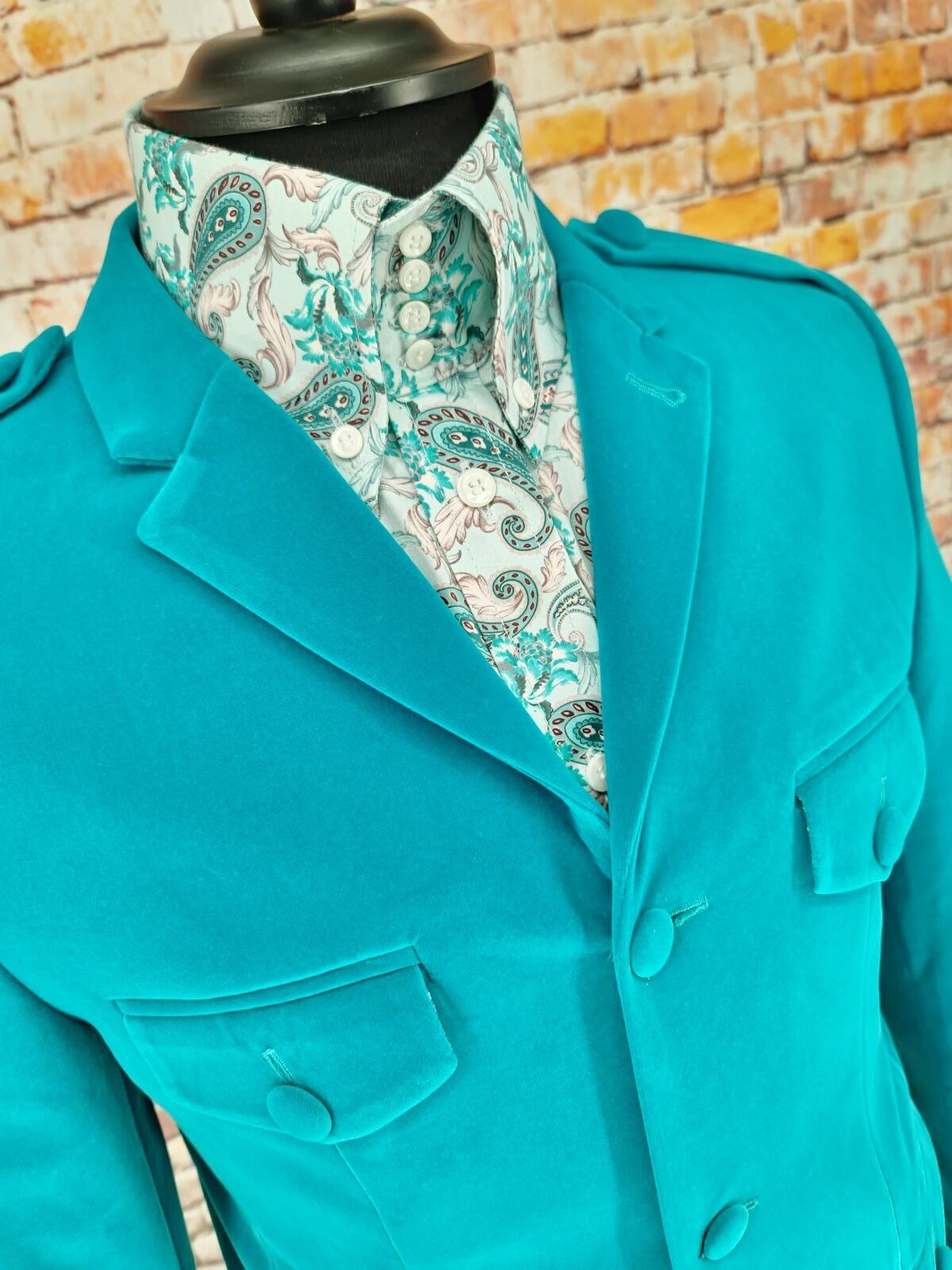 Atticus- Jade Velvet Safari Jacket