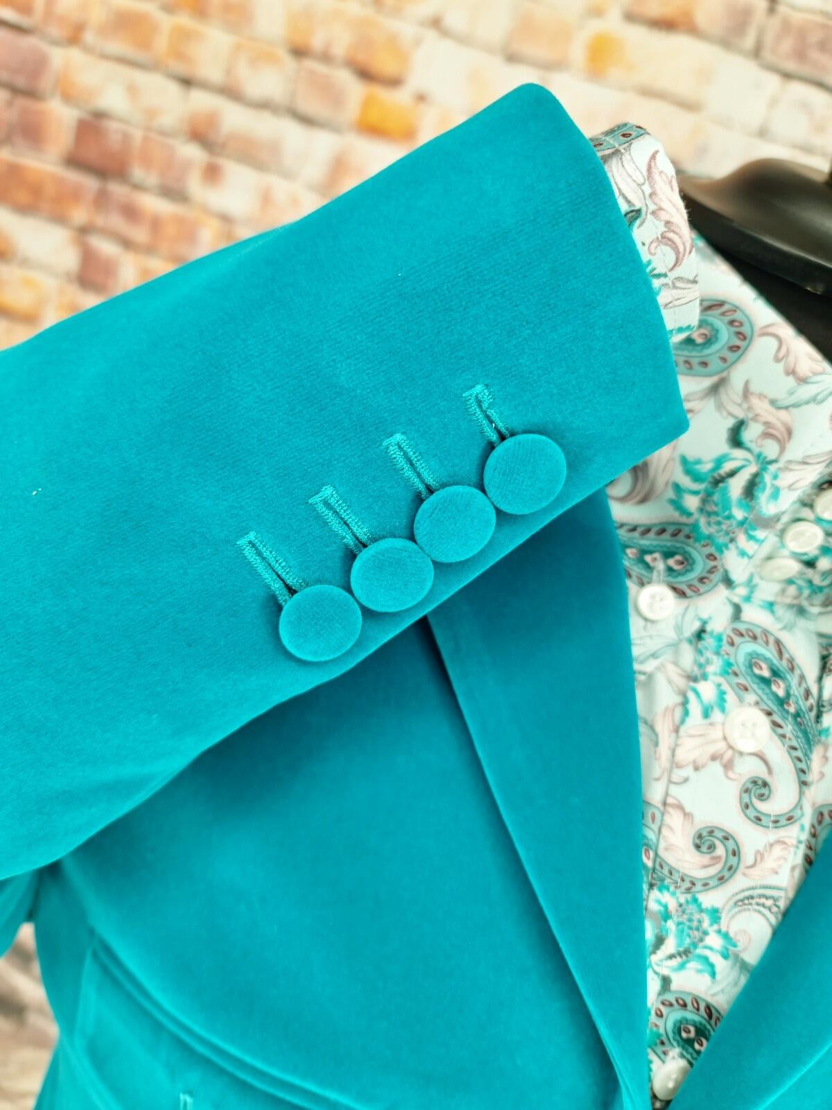 Atticus- Jade Velvet Safari Jacket