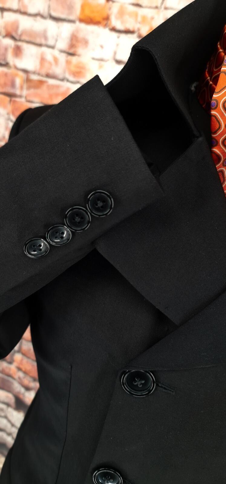 Stone - Black Double Breasted Jacket