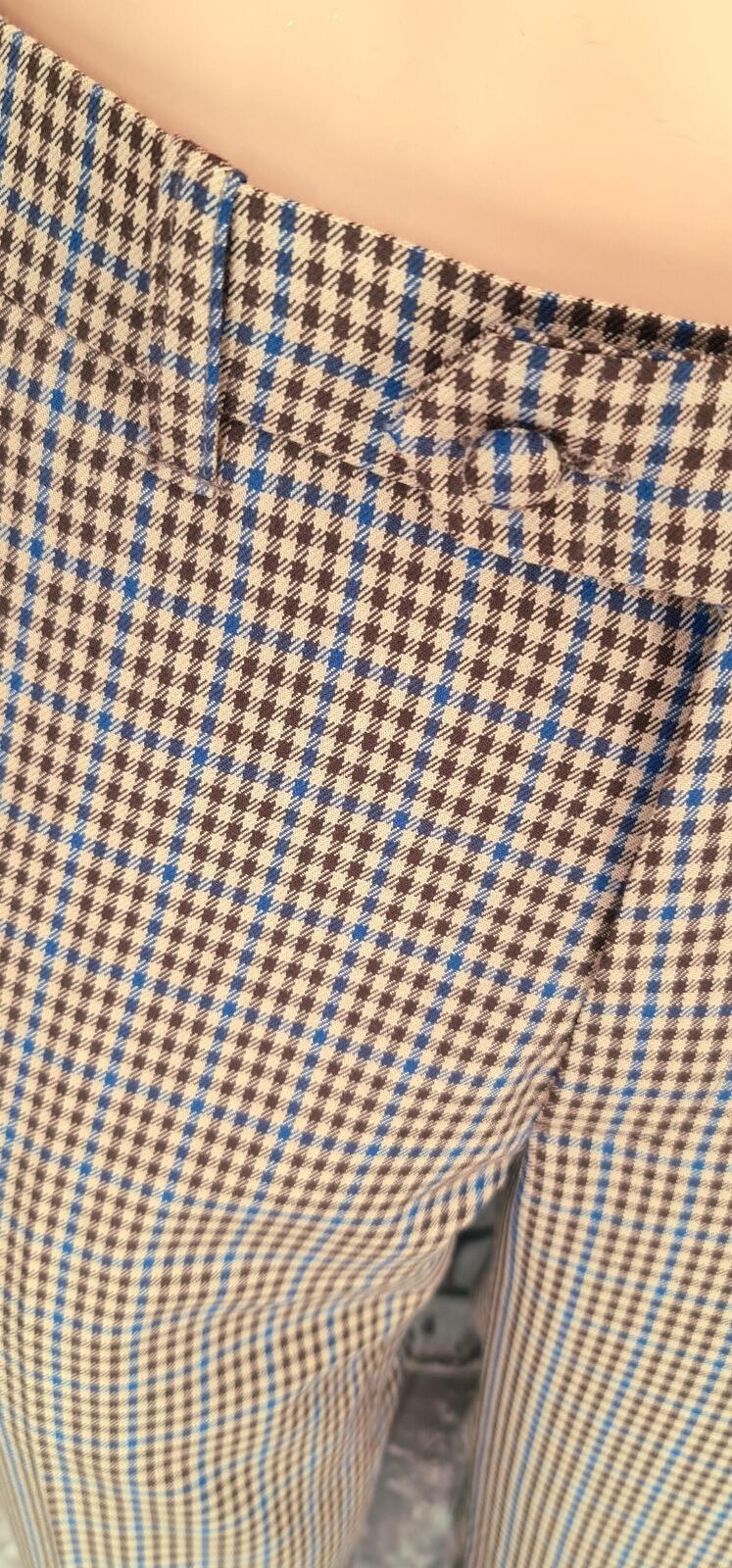 Ellis-Brown & Blue Checked Trousers