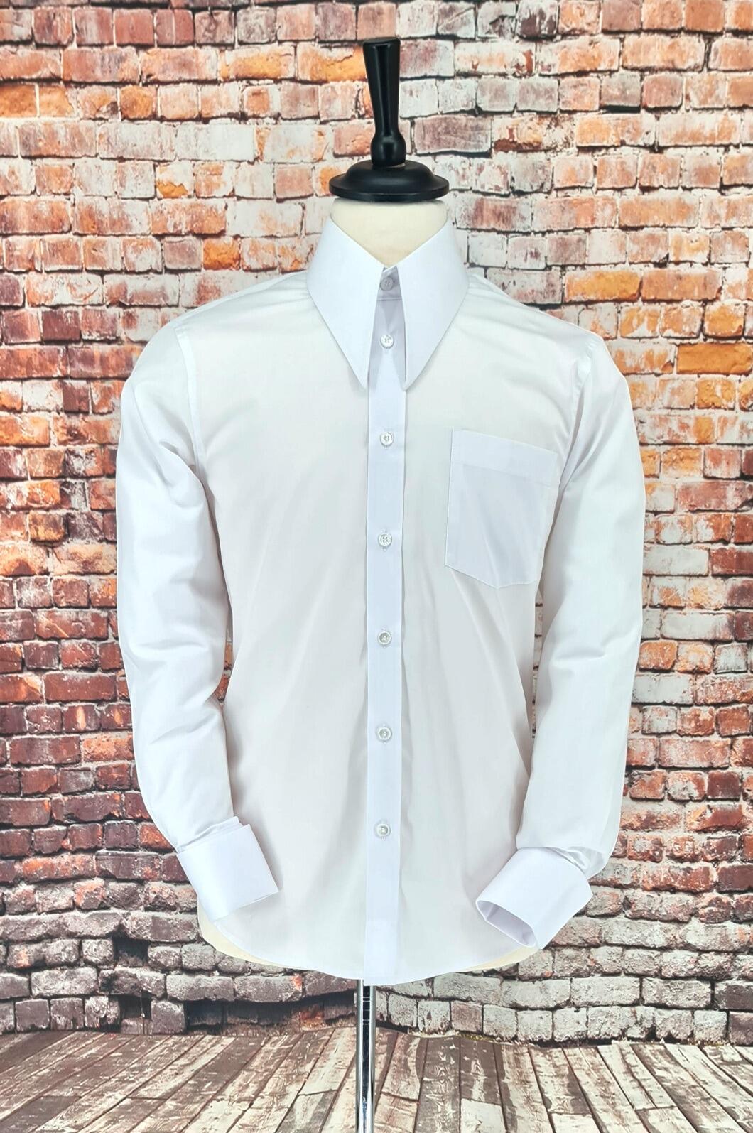 Couttes - Plain White Spear-Point Shirt