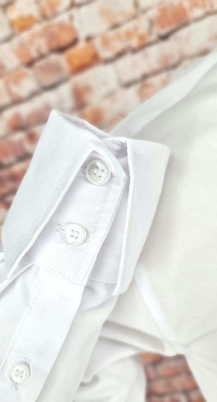 Couttes - Plain White Spear-Point Shirt