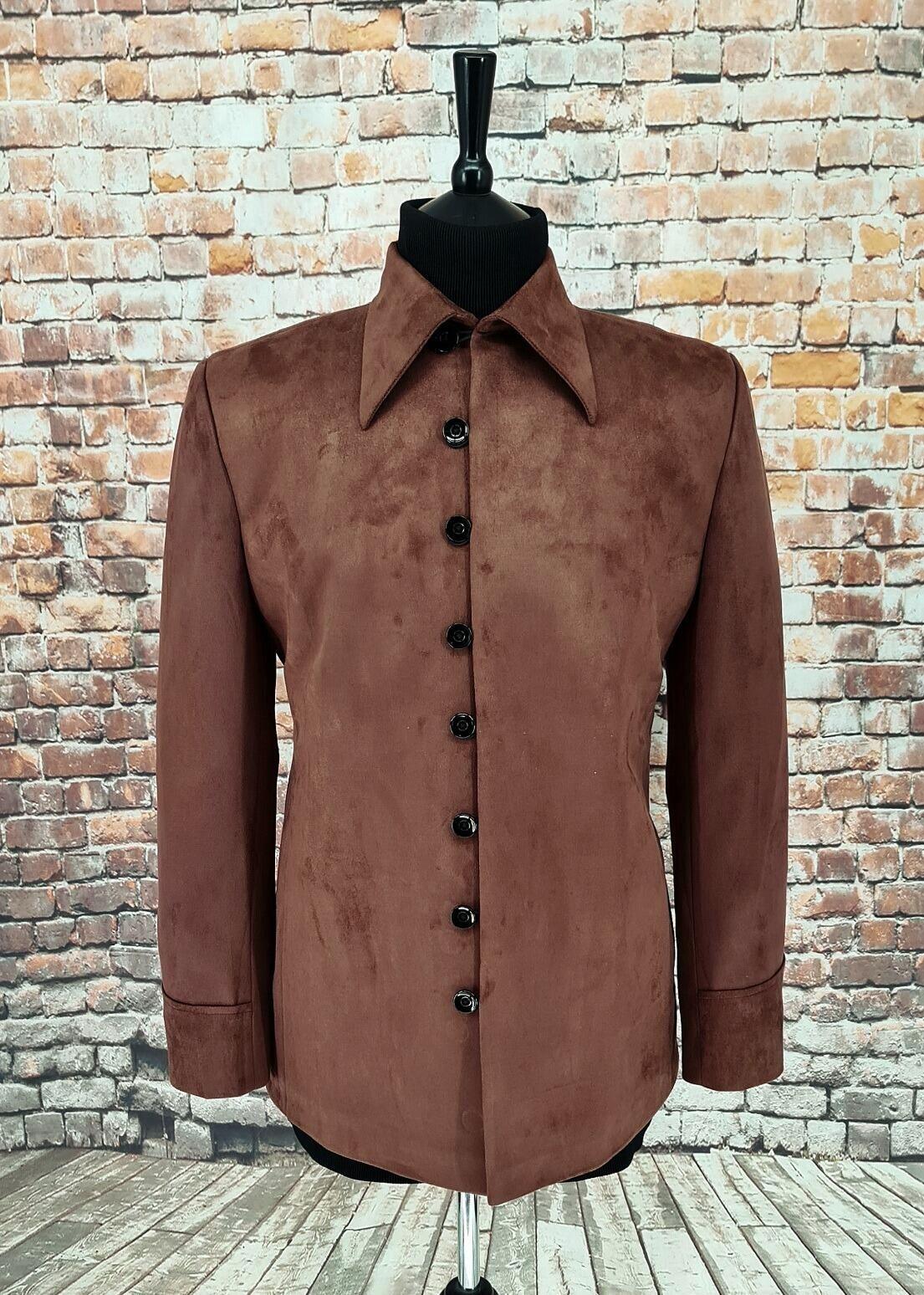 Harper - Brown Velvet  60s Inspired Jacket