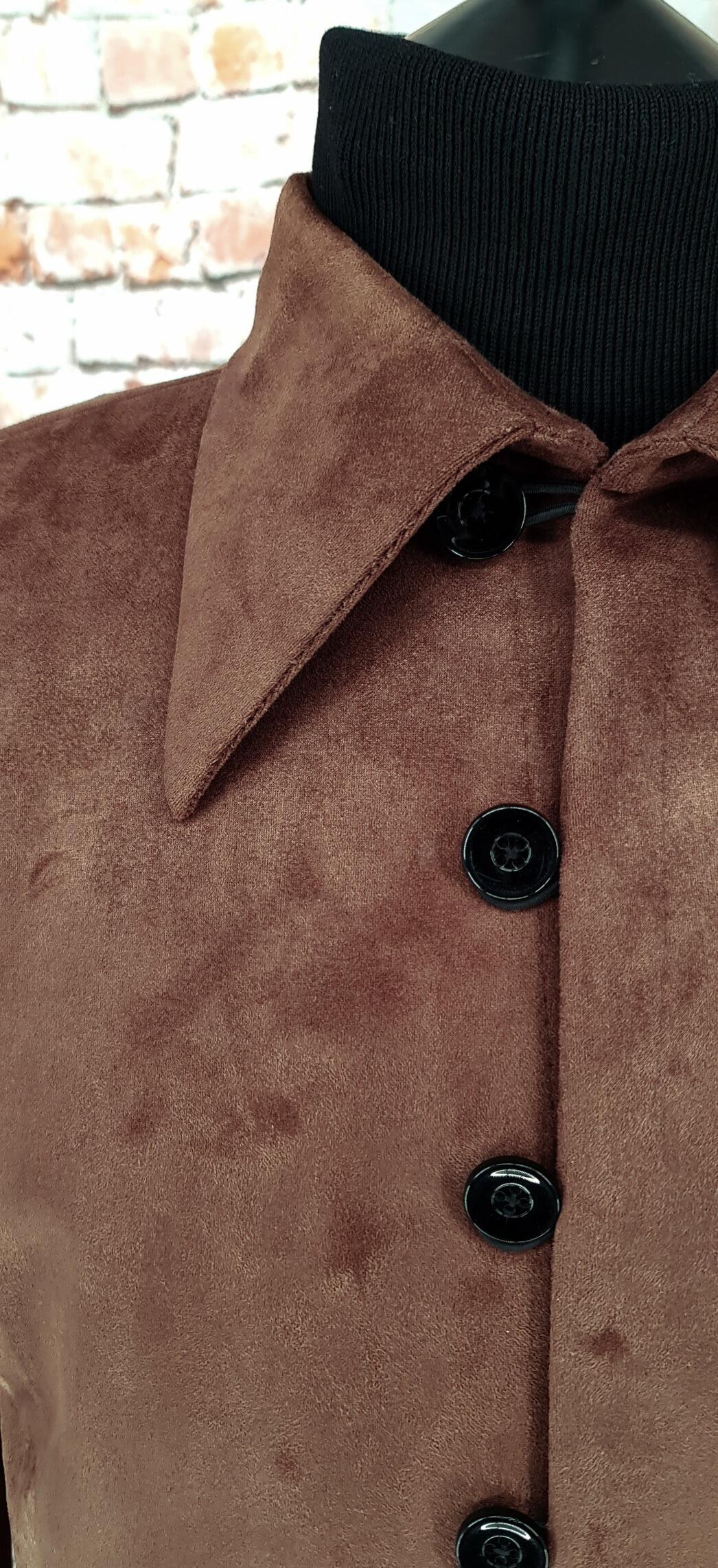 Harper - Brown Velvet  60s Inspired Jacket