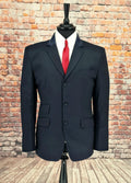 Preston - Navy Suit With Embellished Collar