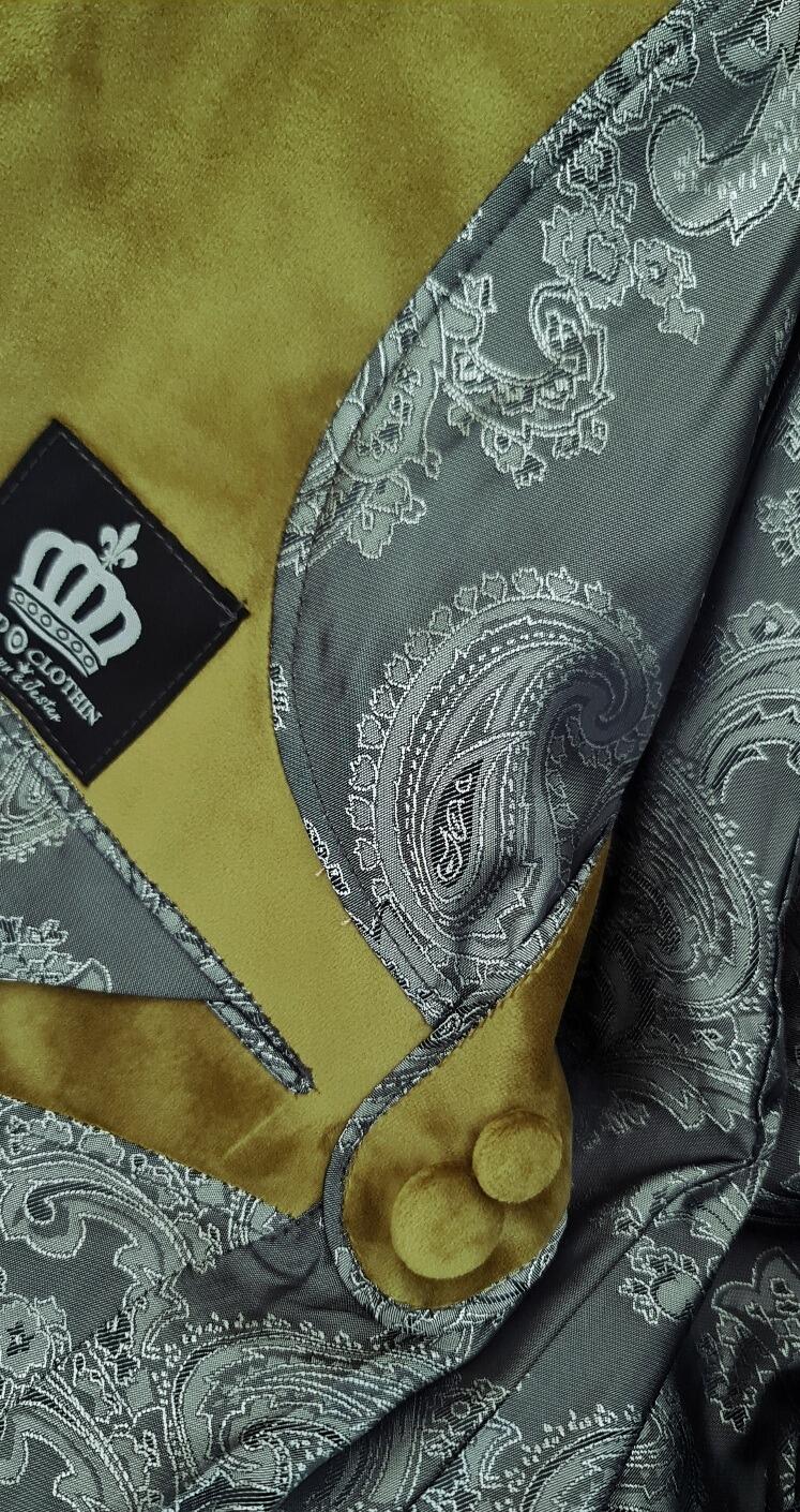 Vincent - Lime Velvet Jacket
