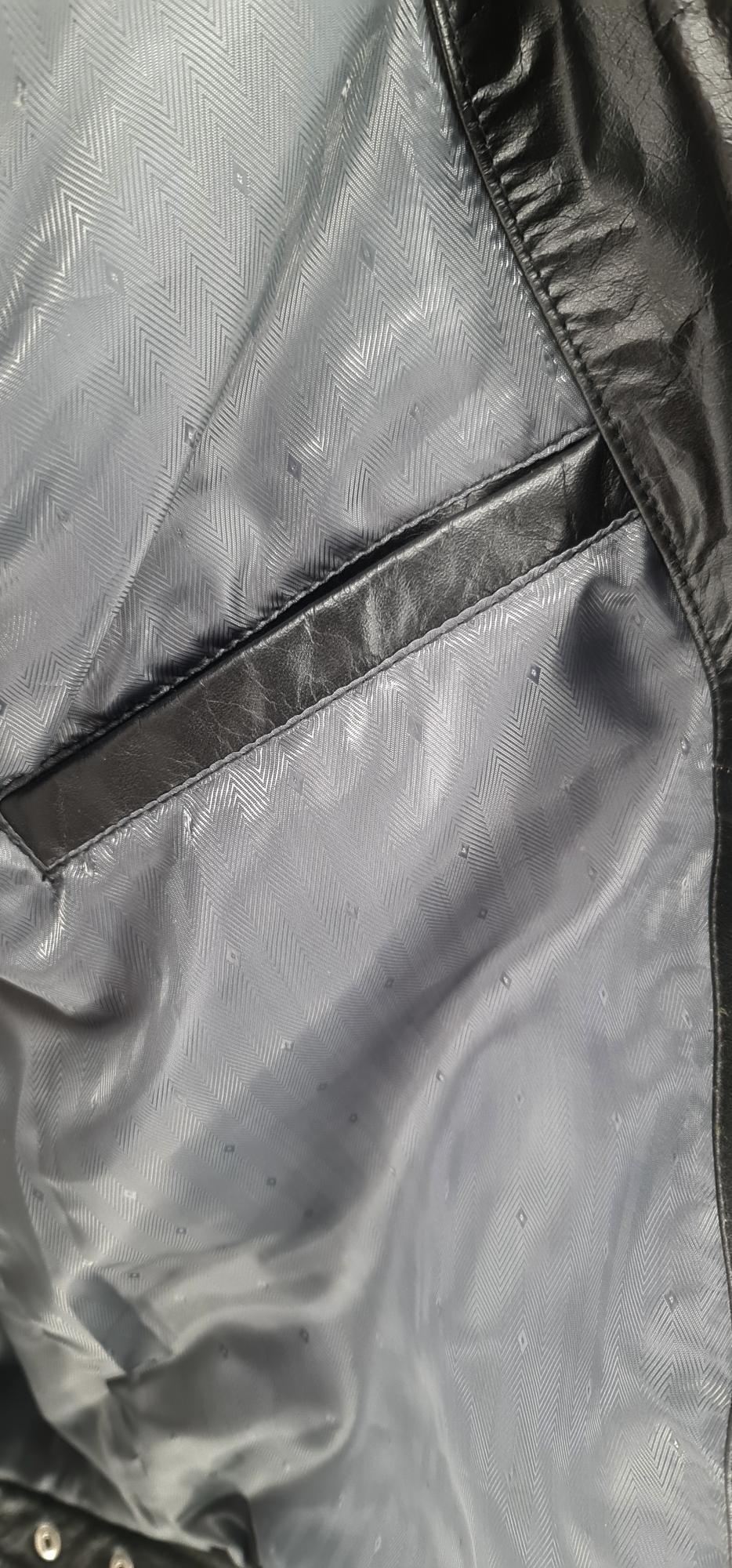 Weller- Black Leather Trucker Jacket