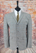 Lionheart Light Grey & Blue Pow Checked Suit