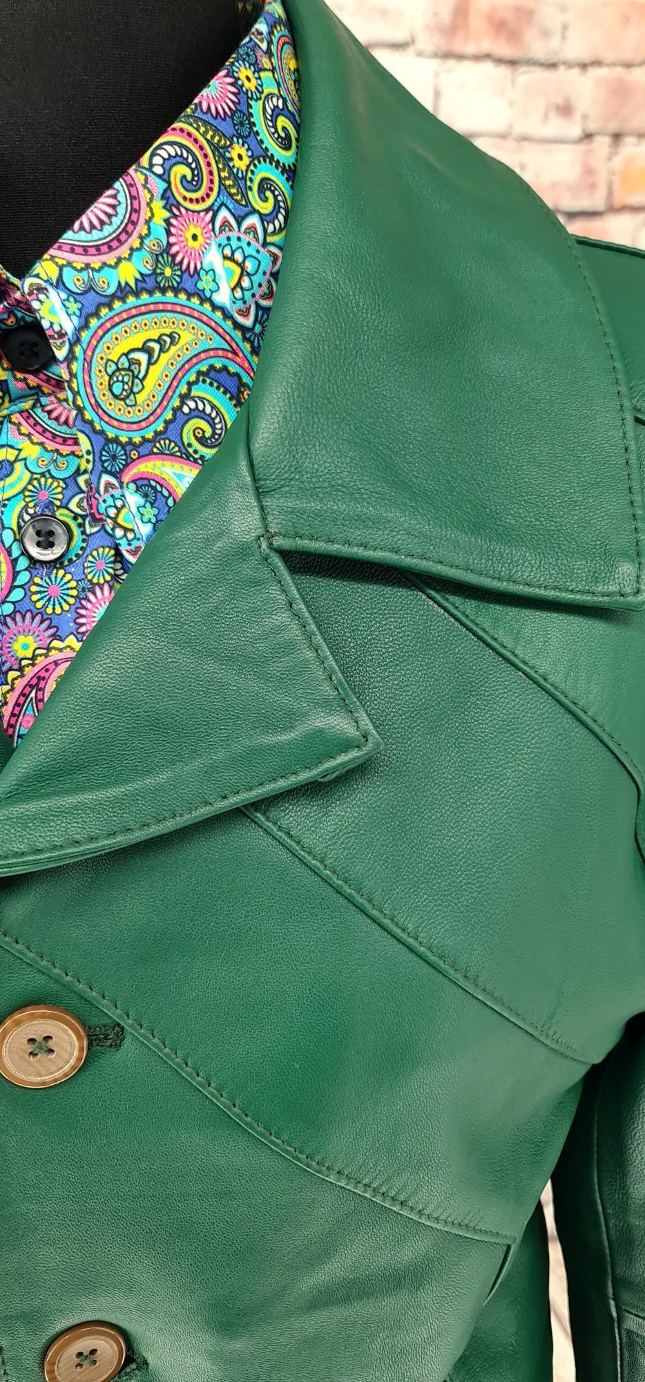 Duchess - Women's Beautiful Green Leather Jacket