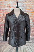 Foxley - Chocolate Brown Double Breasted Leather Jacket