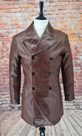 Frank - Men's Leather double Breasted Coat
