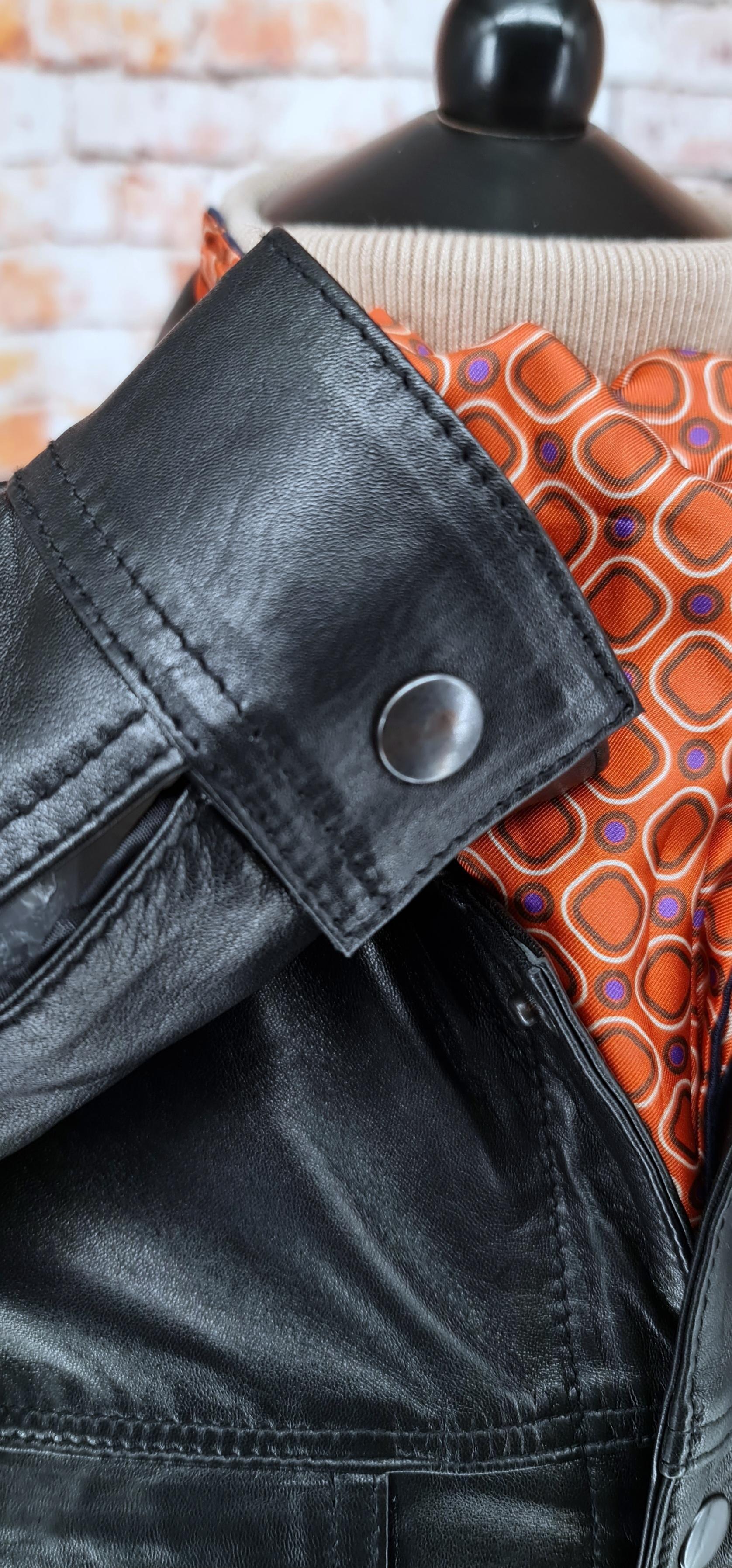 "Lomas"  Black  Short Superb Leather Jacket