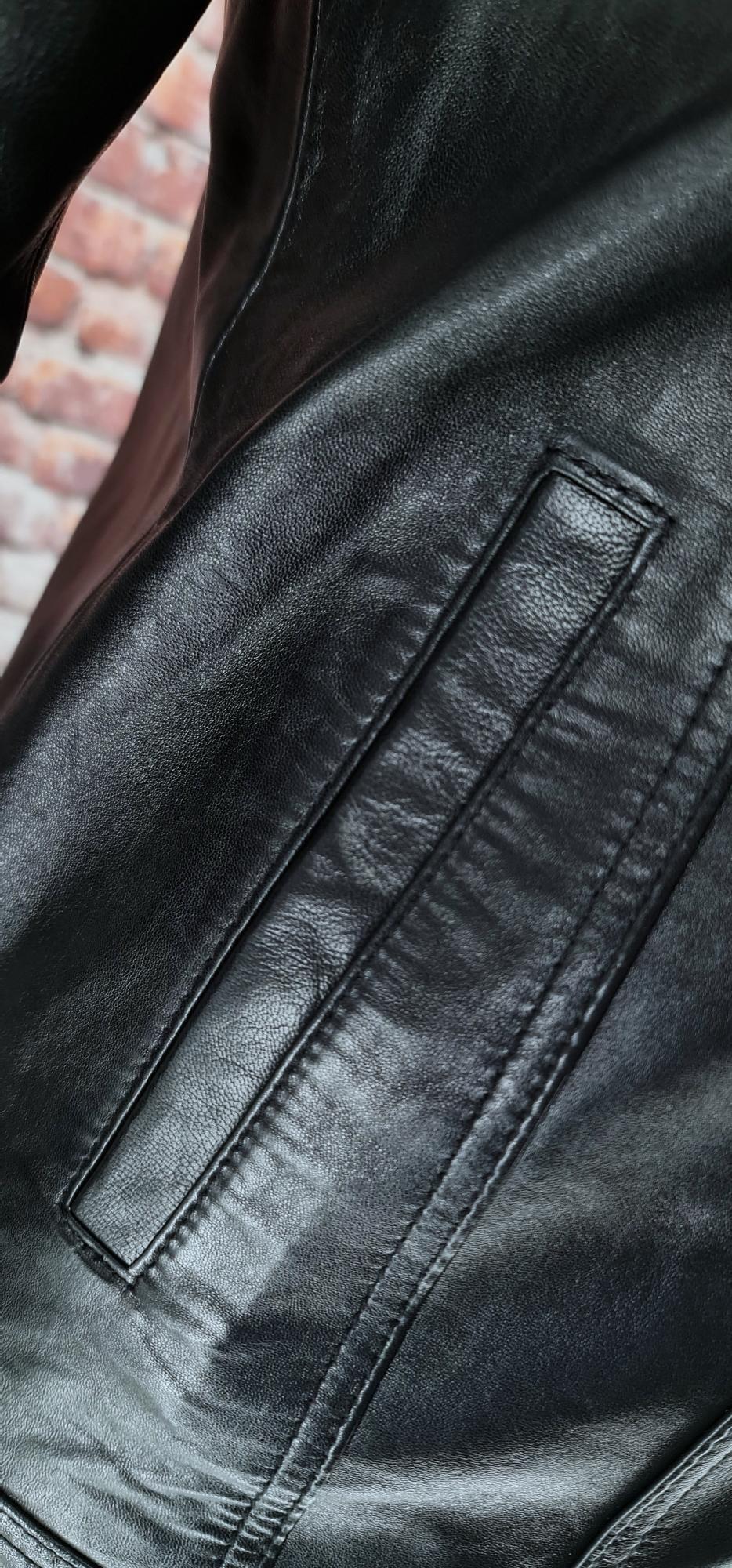 "Lomas"  Black  Short Superb Leather Jacket