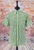 Basil - Green Gingham Check Short Sleeve Shirt