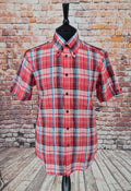 "Hendricks"  Checked Linen Short Sleeve Shirt