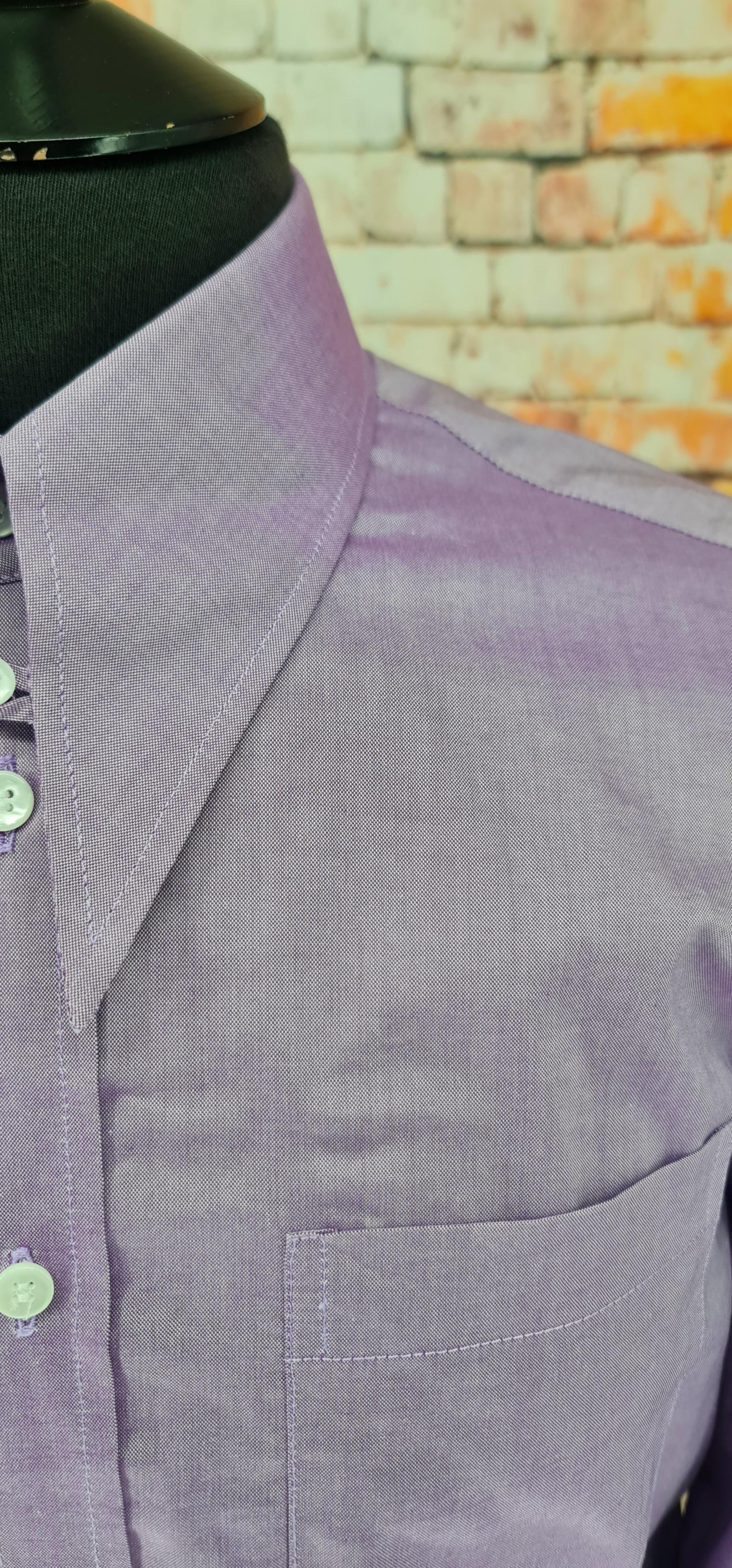 Gresham - 100% Cotton Two Tone Lilac Shirt