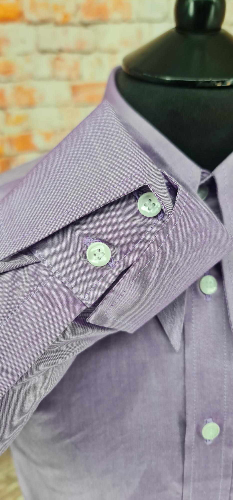 Gresham - 100% Cotton Two Tone Lilac Shirt
