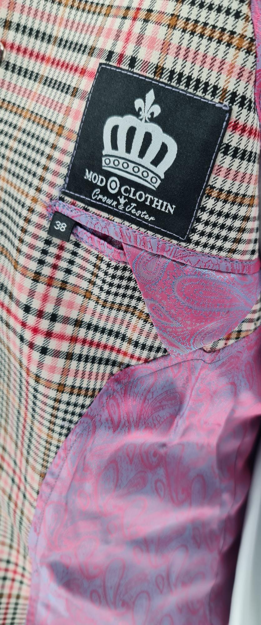 Loxley - Bold Check Brown, Pink ,Black Checked Suit