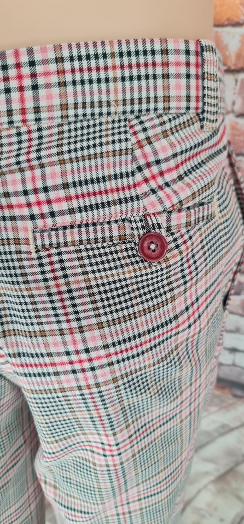 Loxley - Bold Check Brown, Pink ,Black Checked Suit