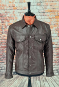 "Lomas" - Brown Short Superb Leather Jacket