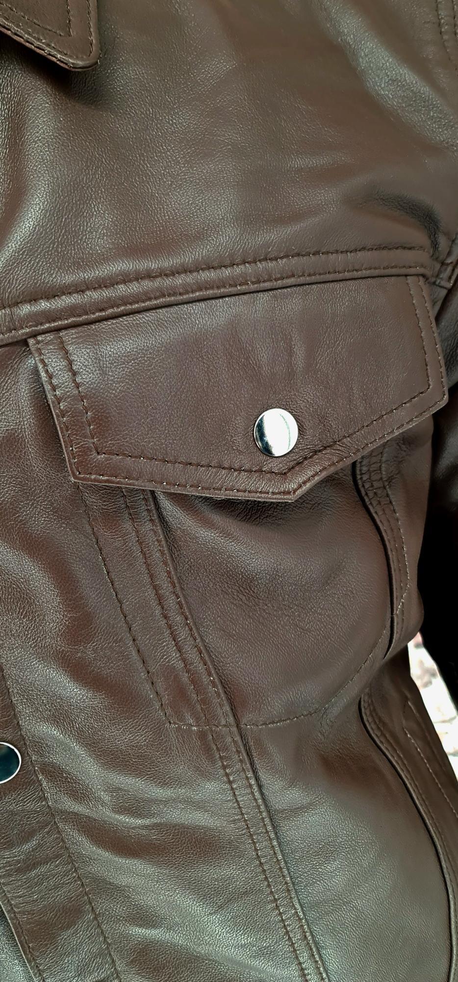 "Lomas" - Brown Short Superb Leather Jacket