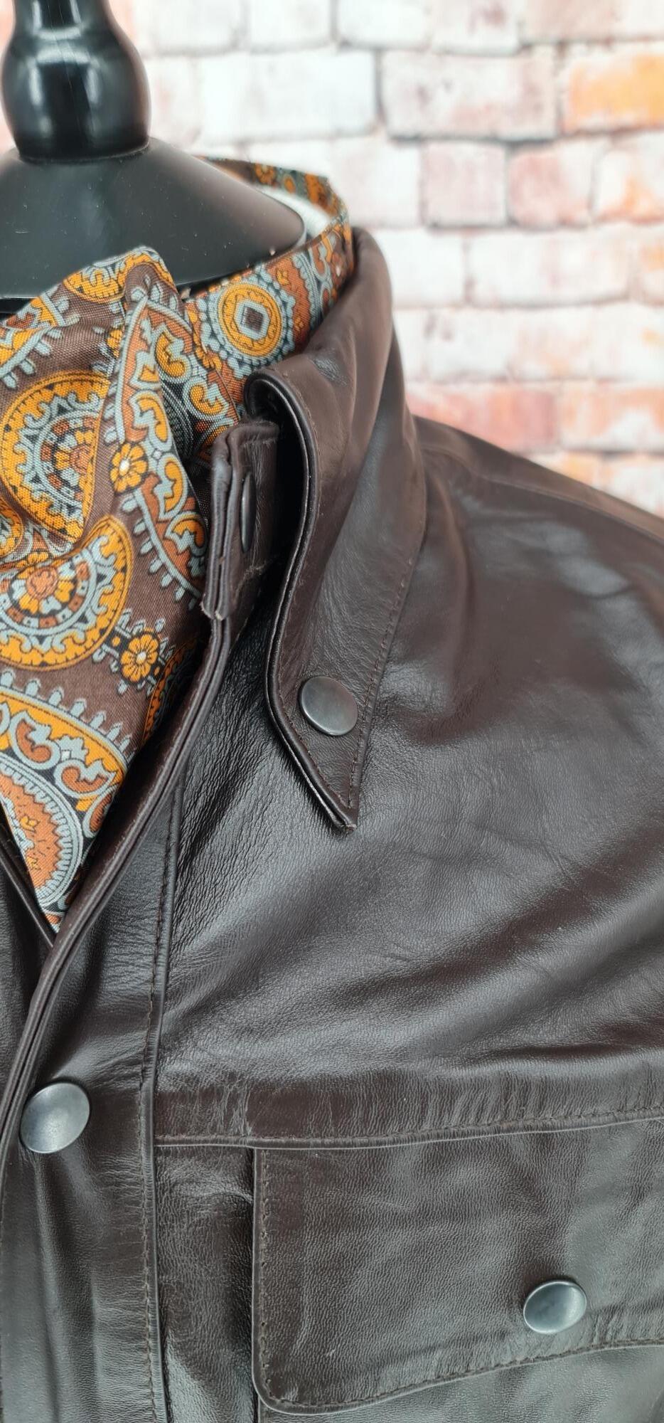 Grove - Brown Leather Trucker Jacket