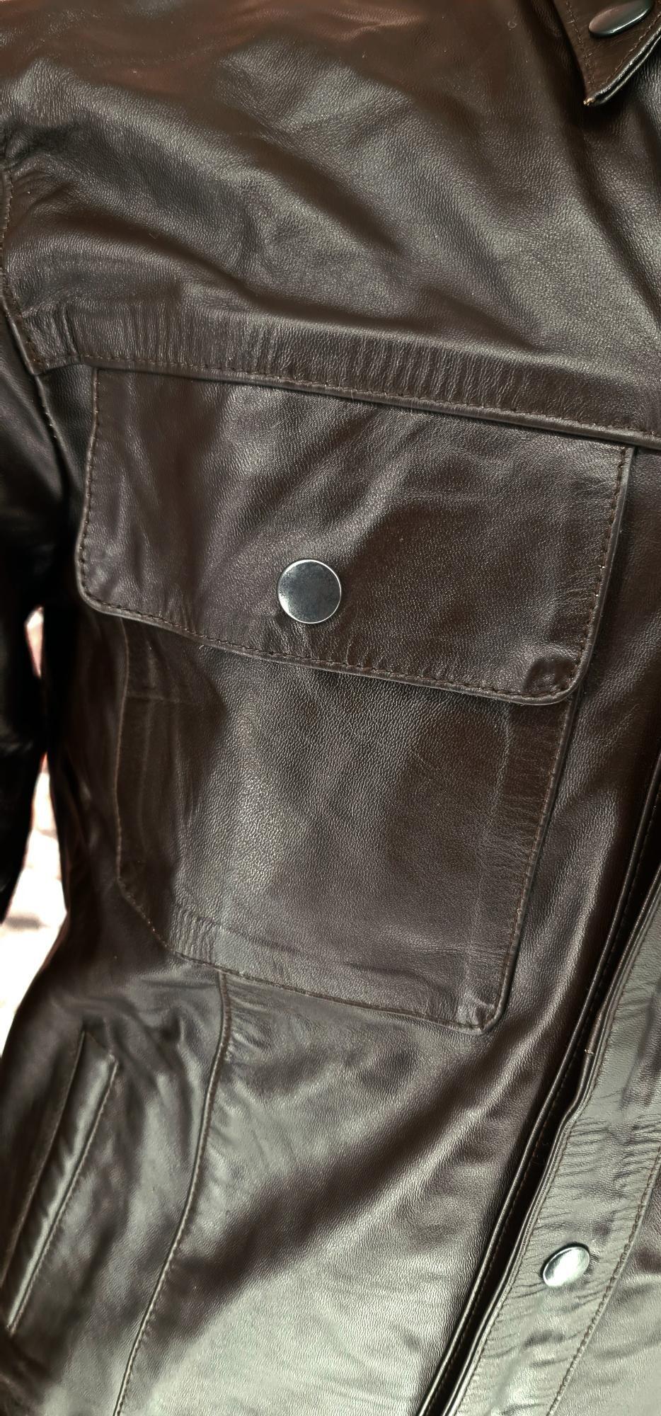 Grove - Brown Leather Trucker Jacket