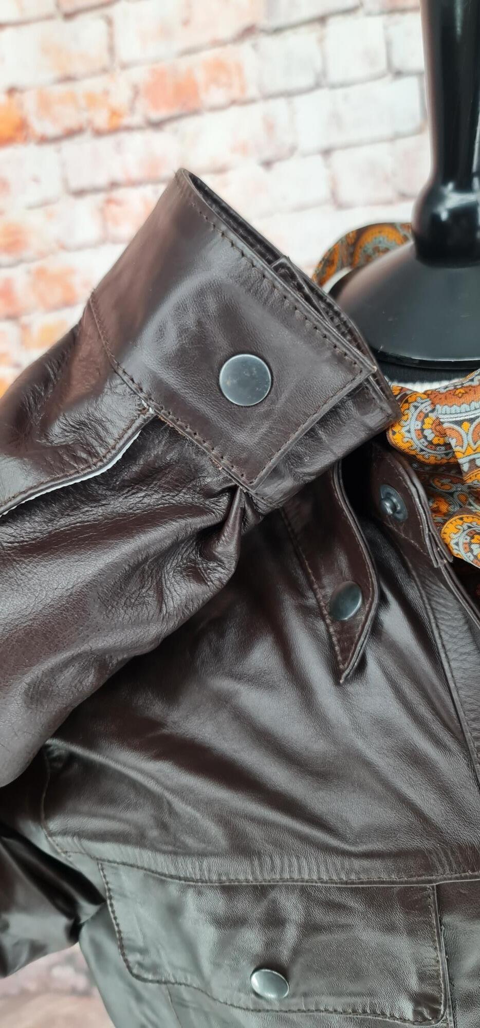 Grove - Brown Leather Trucker Jacket