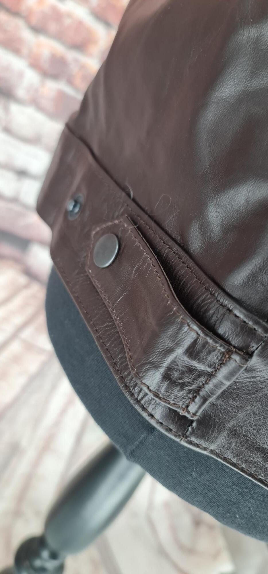 Grove - Brown Leather Trucker Jacket