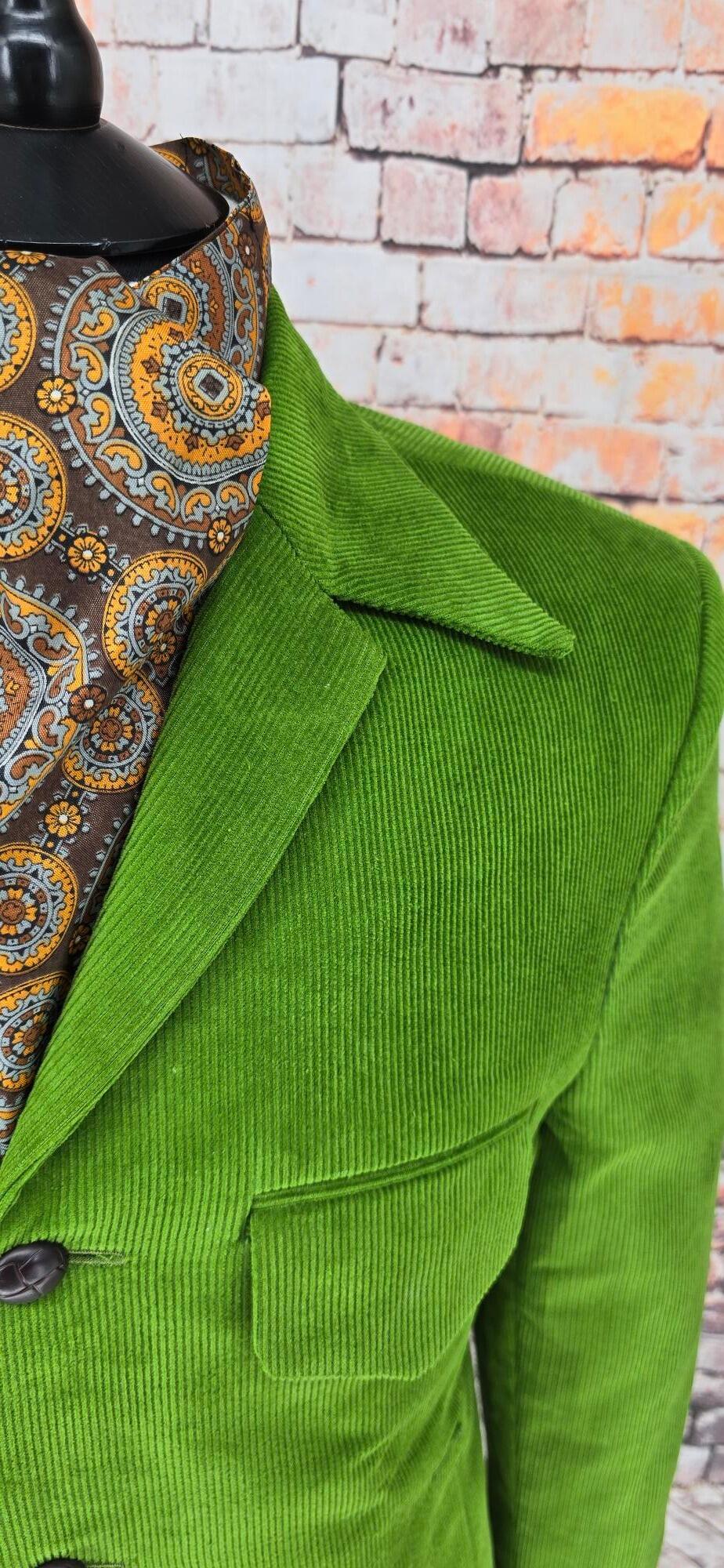 Sylvester - Zesty Lime Green Corduroy Jacket