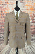 Baron - Brown Blue Puppy Tooth Jacket