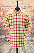 Selwyn -Yellow & Red Checked Short Sleeve Shirt