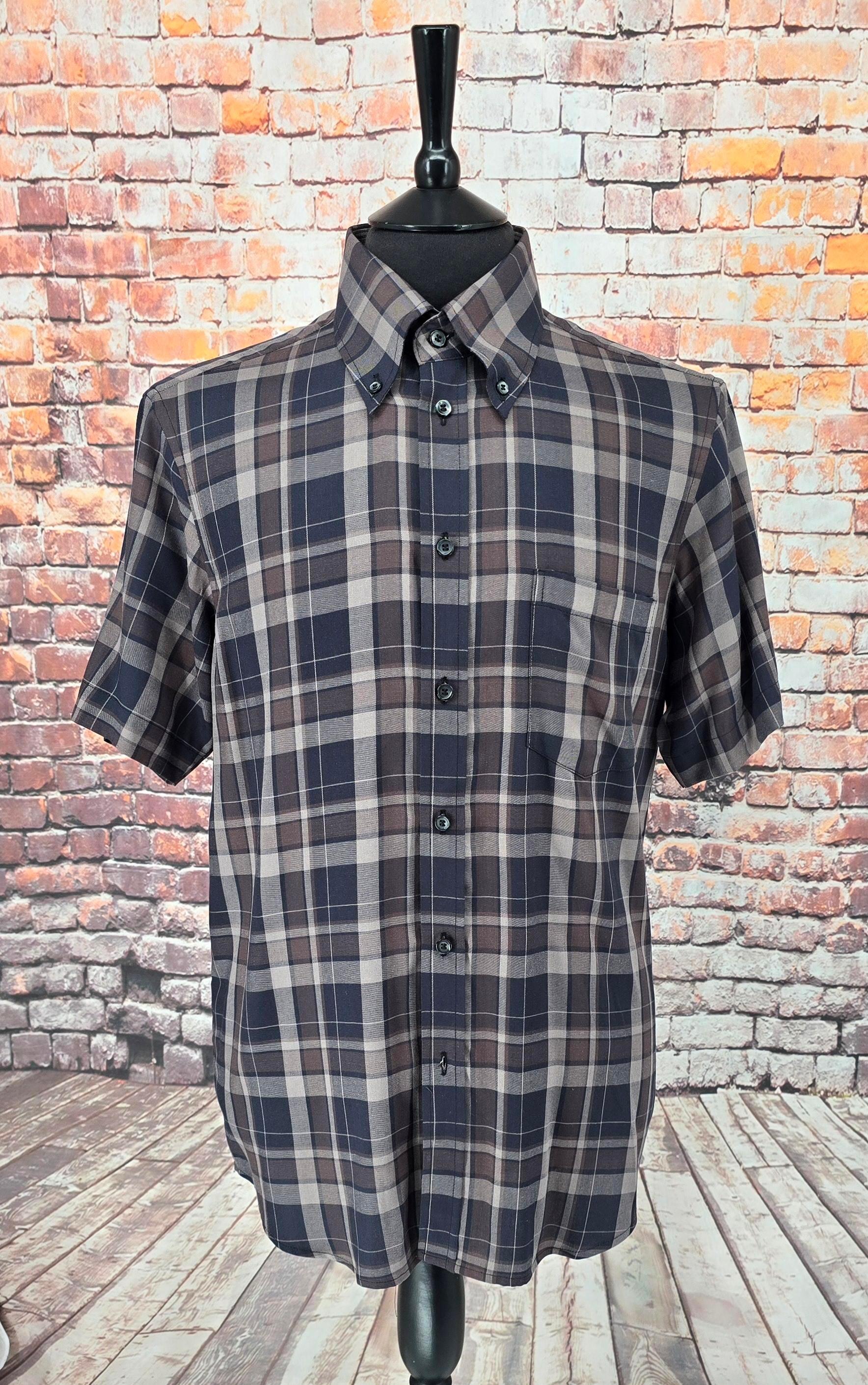 Reggie - Checked Soft Short Sleeve Cotton Shirt