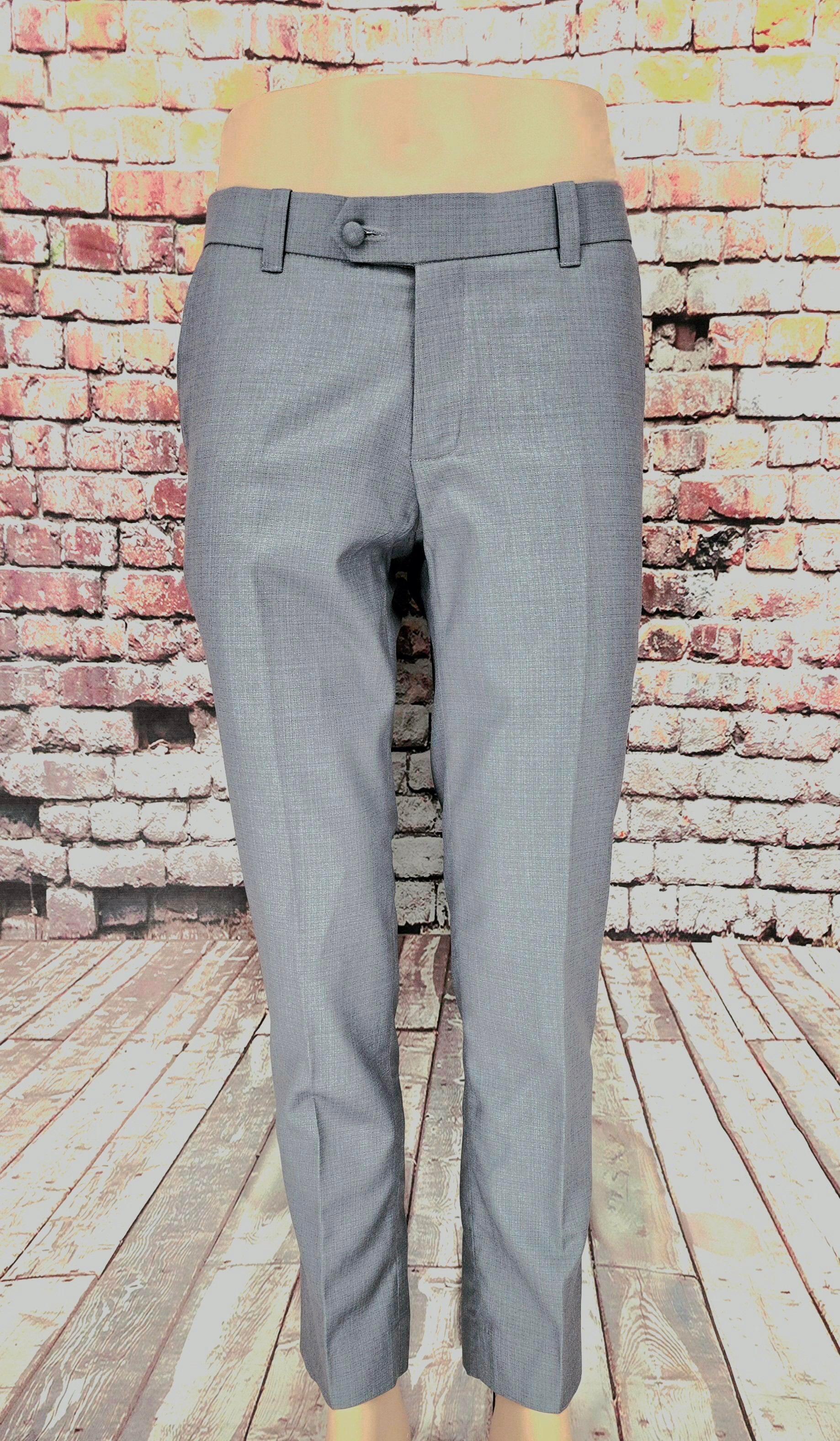McCartney - Grey Suit With Black Velvet Collar.