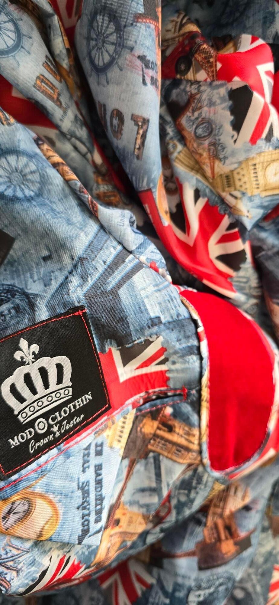 "Brigadier" Crimson Red Velvet Military Style Dress Jacket
