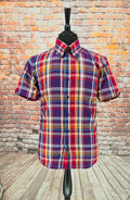 Baptiste - Purple Multi Checked Short Sleeved Shirt